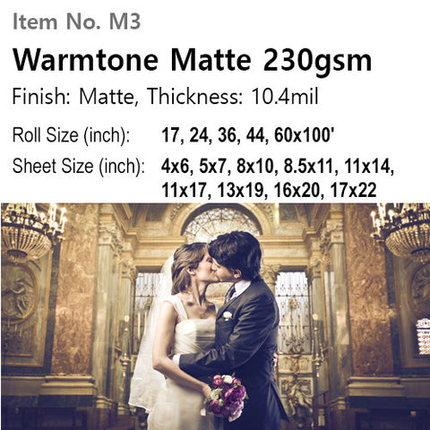 Warmtone Matte 230gsm