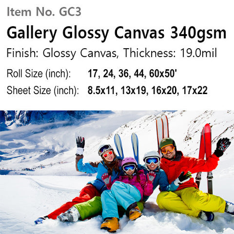 Gallery Glossy Canvas 340gsm