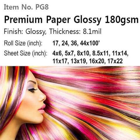 Premium Paper Glossy 180gsm